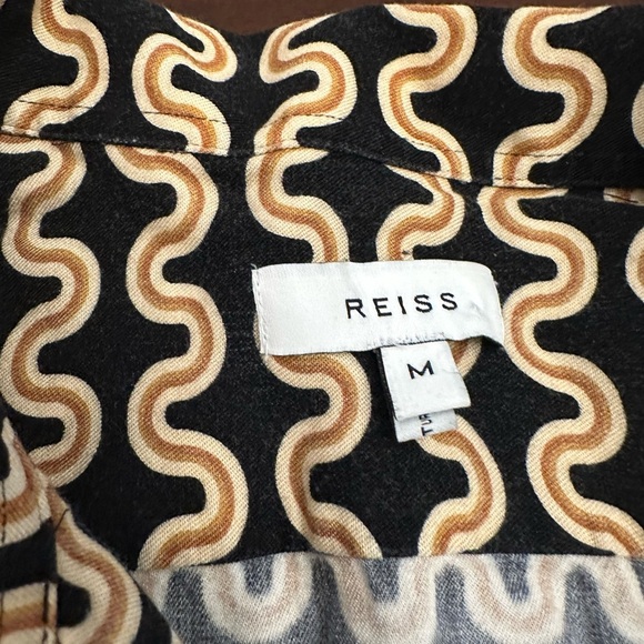 Black and Cream Patterned Men's Shirt - Picture 7 of 7